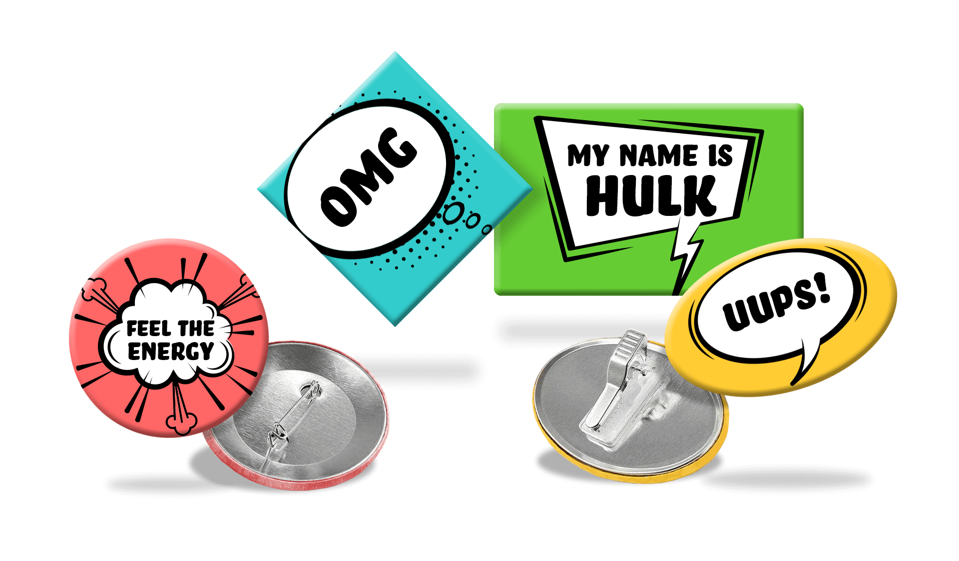 Buttons bedrucken