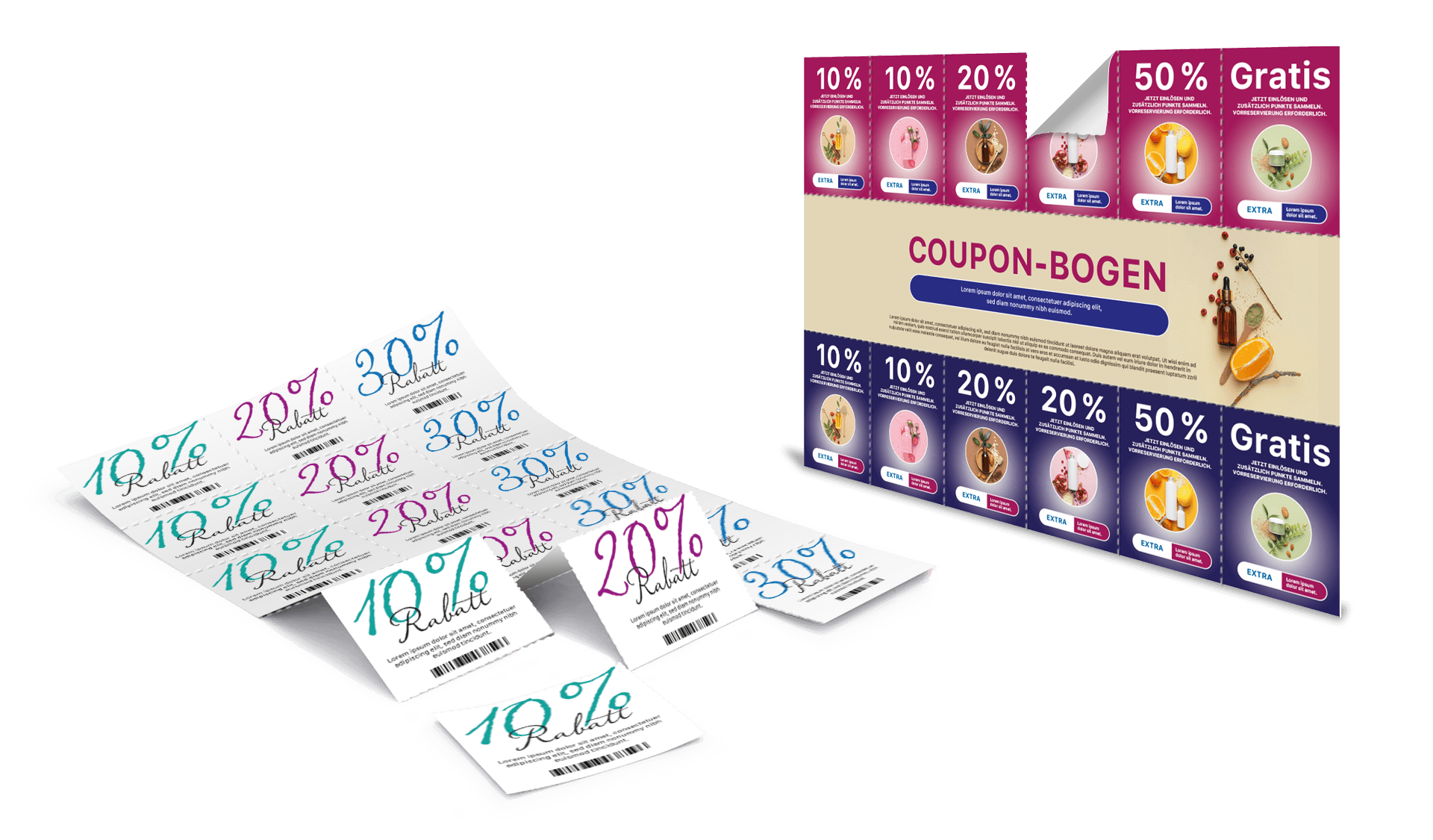 Couponbogen drucken lassen