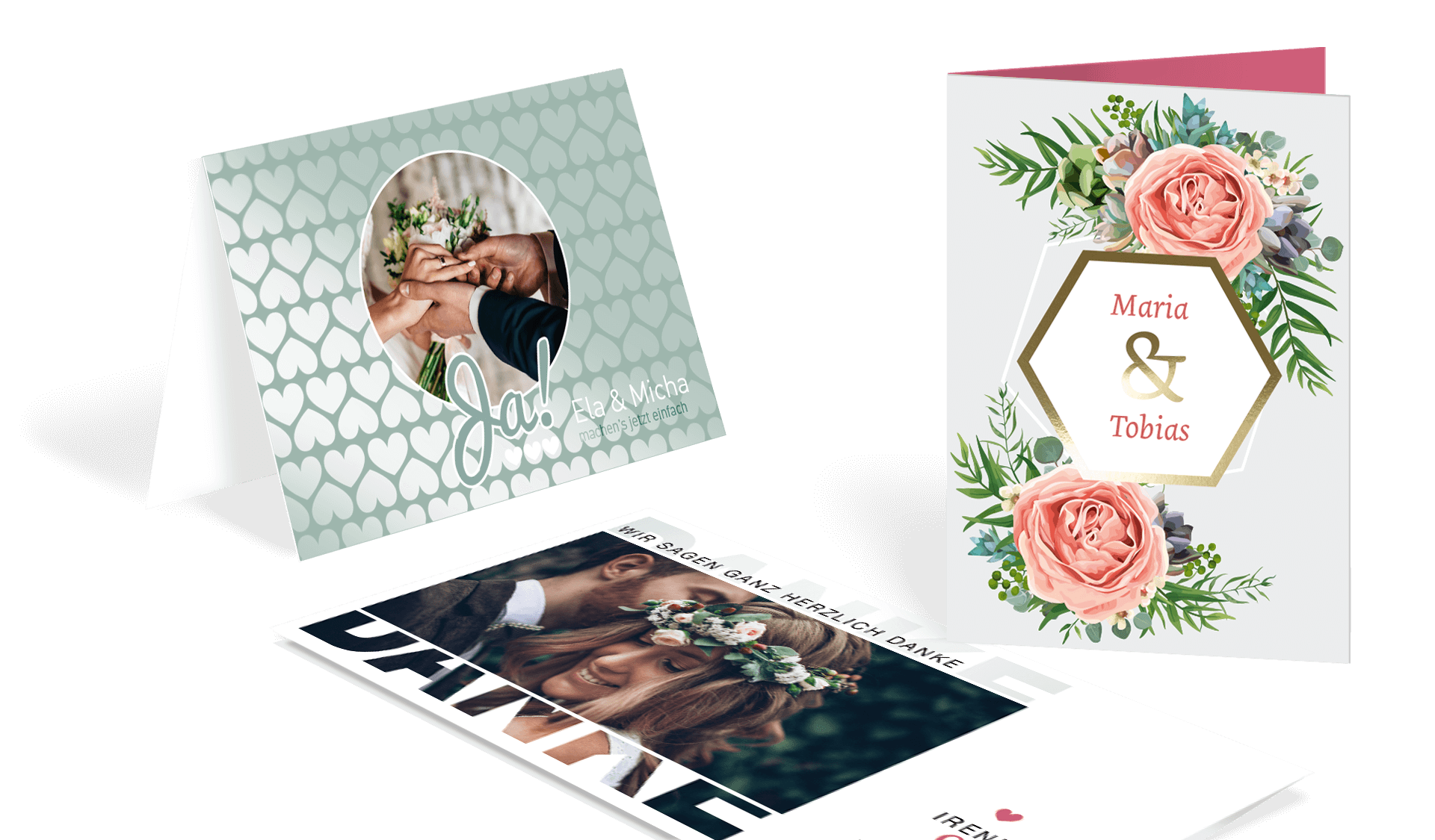 Hochzeitskarten online erstellen und drucken lassen