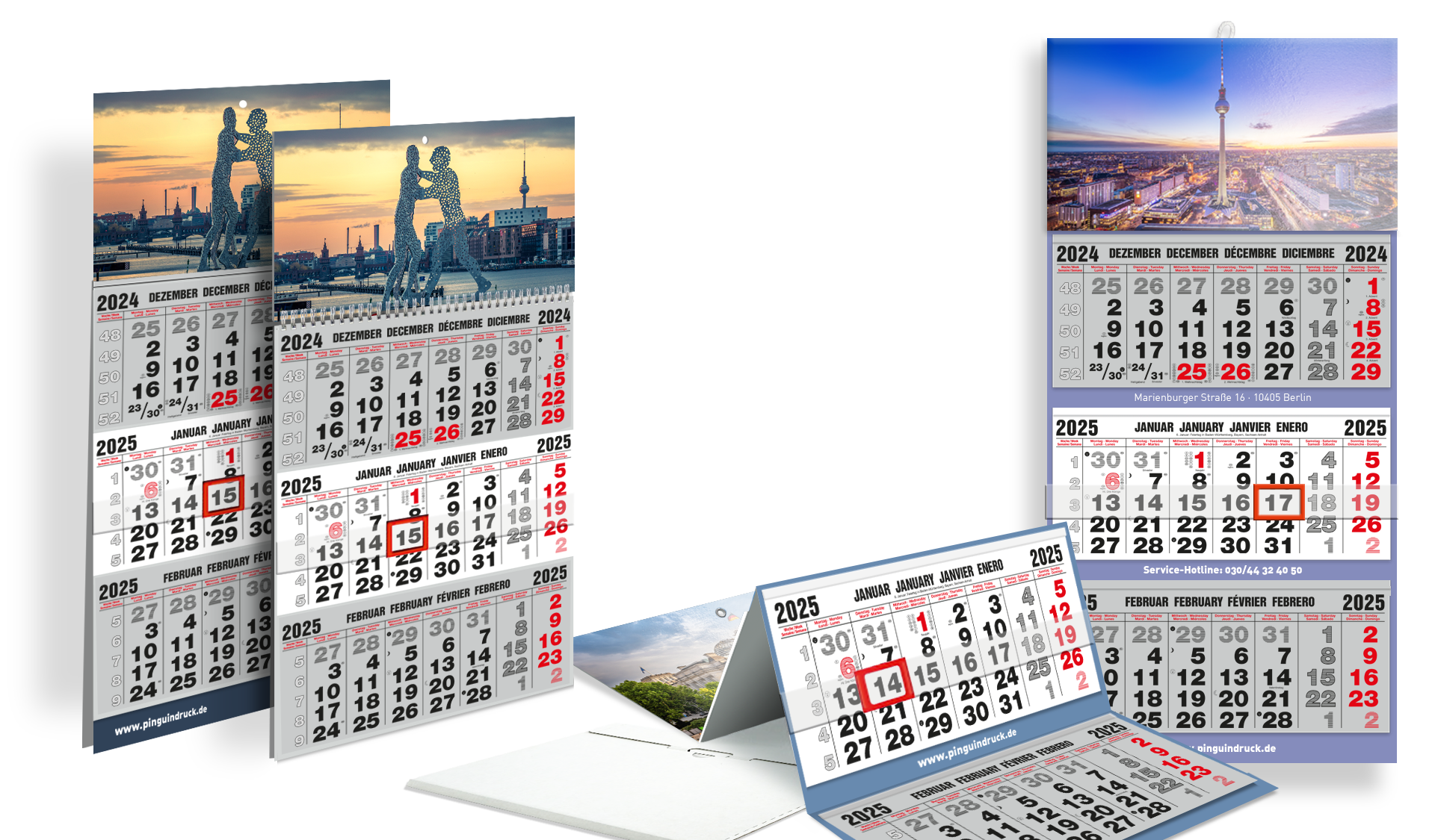 Mehrmonatskalender drucken lassen