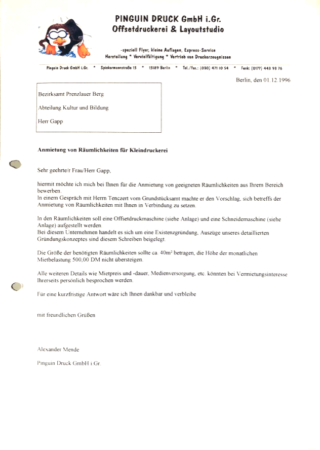 Geschichte der Pinguin Druck GmbH